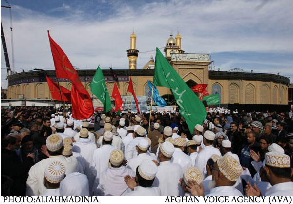 عزاداری زائران حسینی در کربلای معلی