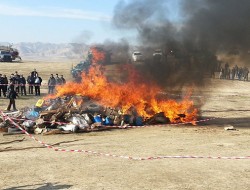 کشف و ضبط مقدار هنگفت مواد مخدر در چندین ولایت