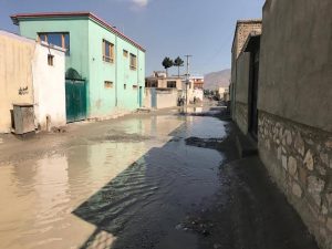 Residents near Kabul’s main airport highway protest against municipality