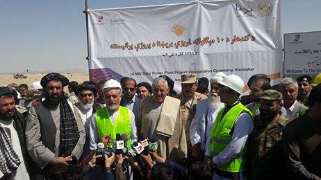 CEO Launches New Solar Power Project In Kandahar