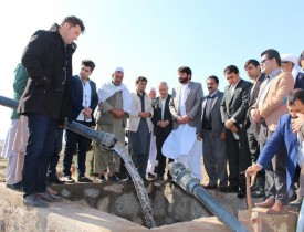 ۹حلقه چاه عمیق در ۷ روستای پایین دست بند پاشدان به بهره برداری رسید