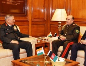 Afghan, Indian army chiefs meet, discuss ties