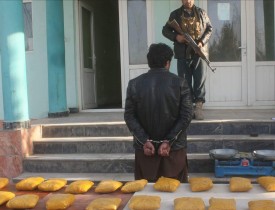 Main trying to smuggle 25kg of drugs detained in Baghlan