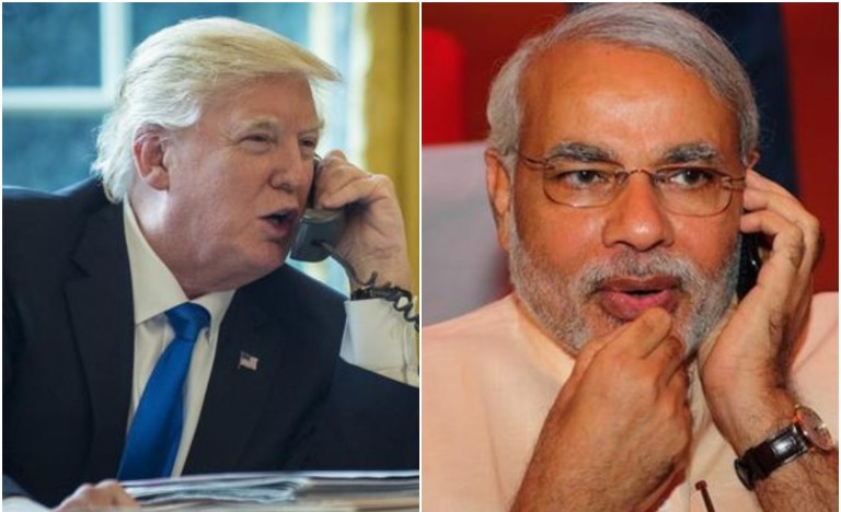 Modi phones Tump over Afghanistan, receives trade deficit advice