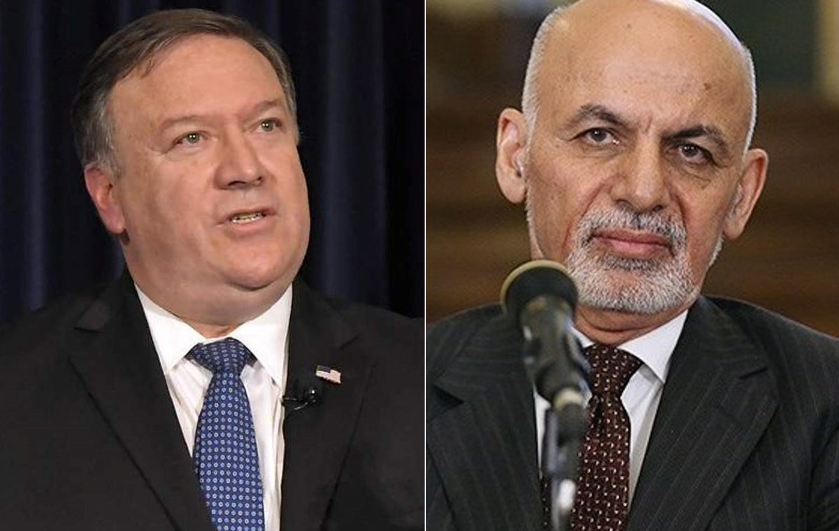 U.S. Secretary of State Mike Pompeo and President Ghani discuss peace efforts