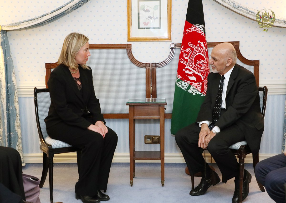 High Representative/Vice-President Federica Mogherini and Afghan President Ashraf Ghani discuss peace process