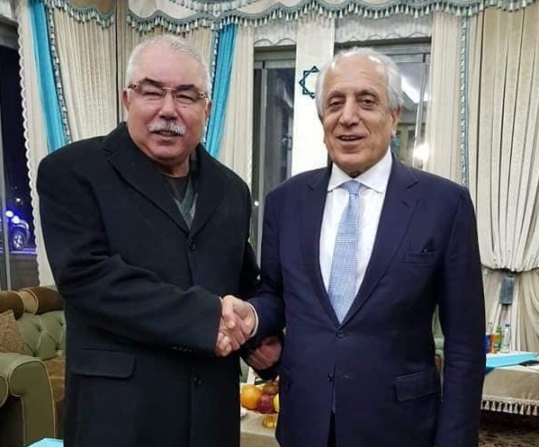 Khalilzad met. Dostum in Turkey