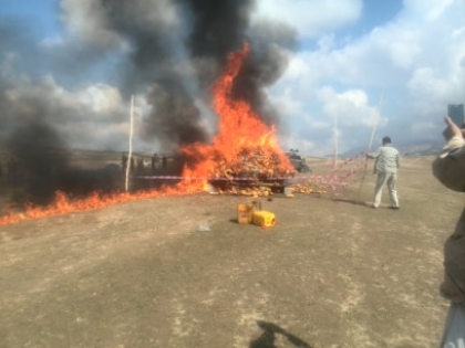 2668 Kg Narcotic Drug Torched in Baghlan