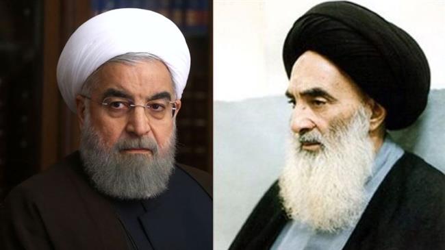 Rouhani meets with Ayat. Sistani in Najaf