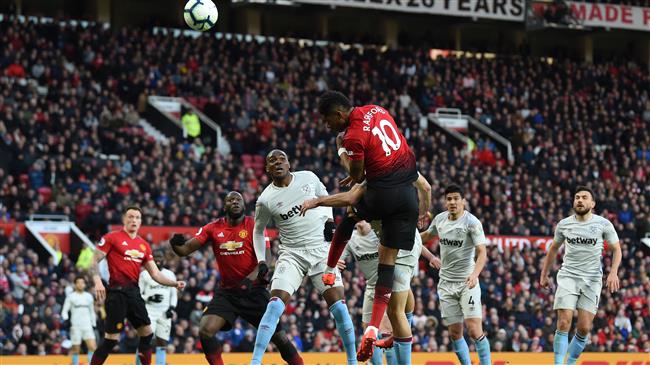 English Premier League: Manchester United 2-1 West Ham