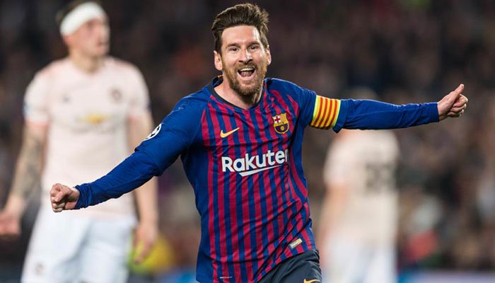 Barca reach semis with Messi exhibition against United