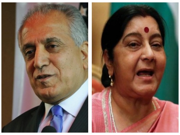 Zalmay Khalilzad holds talks with Sushma Swaraj on Afghan peace process