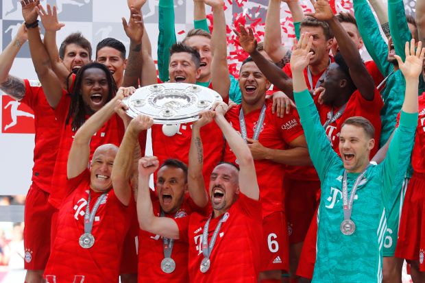 Bayern Munich win Bundesliga title for seventh successive season