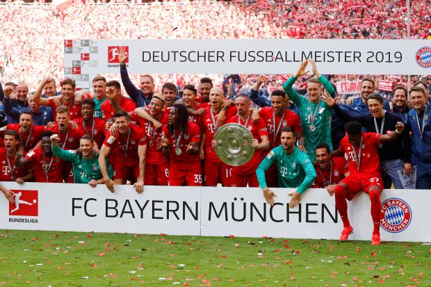 Bayern Munich win Bundesliga title for seventh successive season