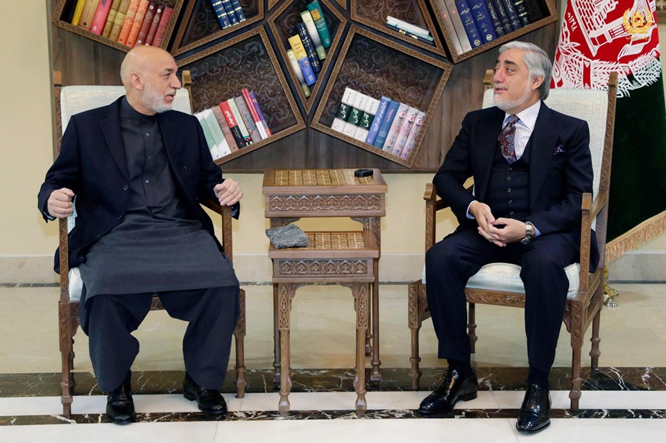 Karzai, Abdullah discuss ways to achieve lasting peace