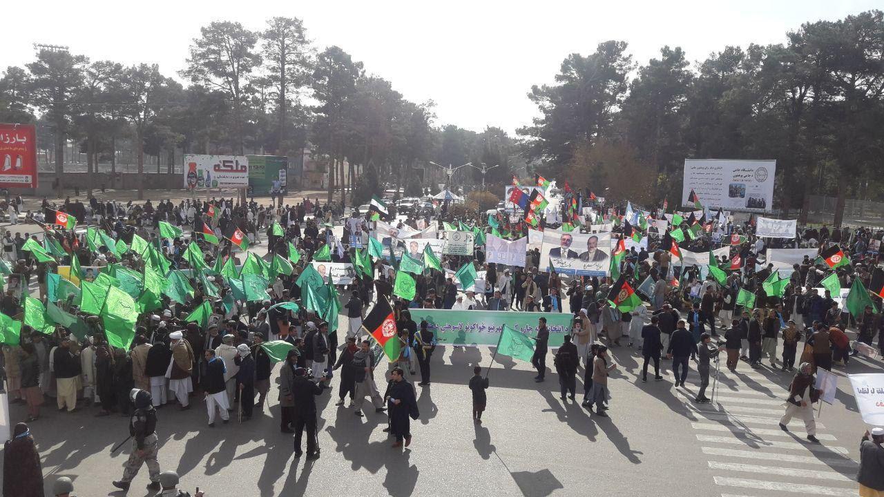 Thousands hit streets of Herat against ‘fake votes’