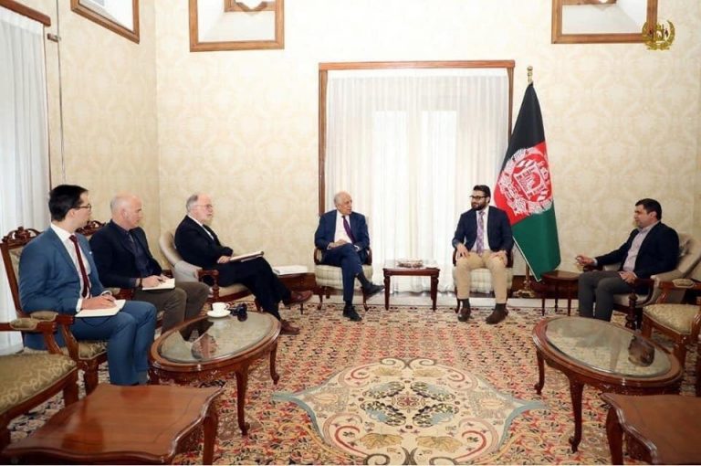 NSA Mohib, Khalilzad Insist on Seizing Opportunities in Peace process