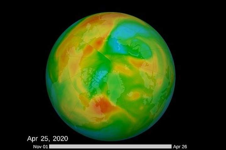 بزرگترین حفره لایه اوزون در قطب شمال بسته شد