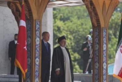 Raisi welcome to Erdogan in the cultural complex of Saad Abad