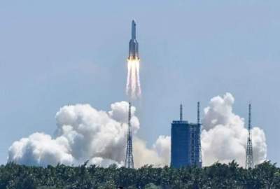 Remnants of a Chinese space rocket landed in the Indian Ocean