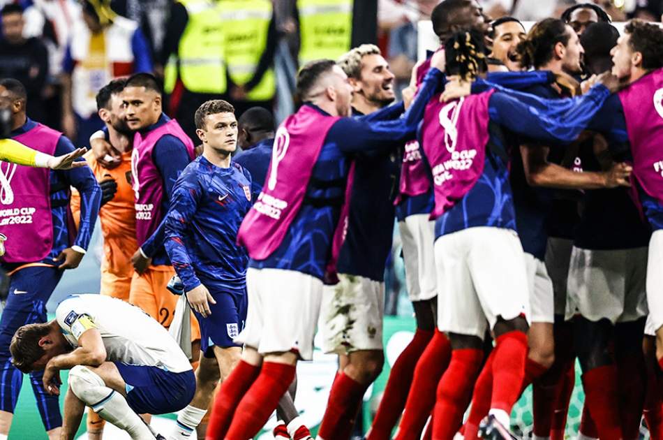 France beat England to set up Morocco semi-final