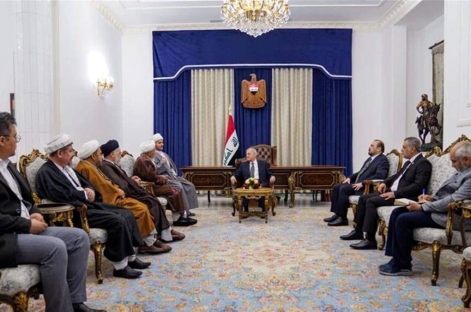 The President of Iraq emphasized on peace and stability in a meeting with the delegation of Shia Ulema Council of Afghanistan