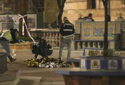 Five people were killed and wounded in an attack on a church in Spain