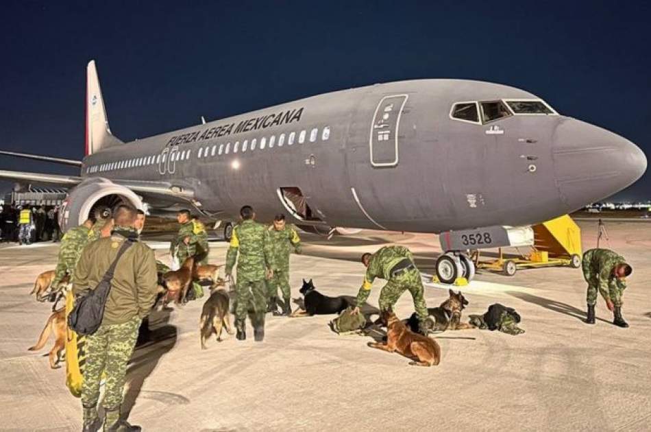 Mexico sent a team of search dogs to Turkey