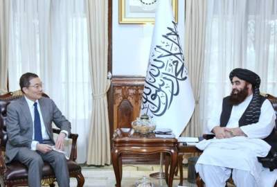 Muttaqi Meets Japan Ambassador in Kabul