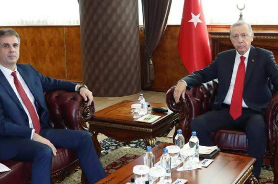 Erdoğan met with Israeli Foreign Minister in Turkey