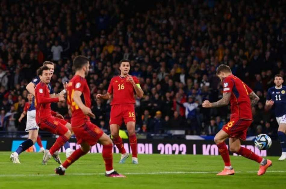 Euro 2024 qualifiers; Scotland 2-0 Spain