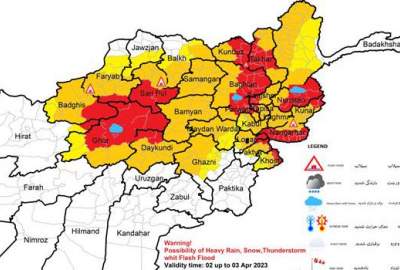 د هېواد په ۲۶ ولایتونو کې د باران او سېلابونو د راوتو په اړه د هوا پېژندنې ادارې خبرداری