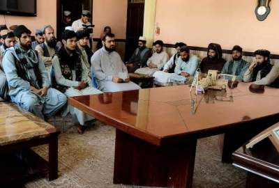 A student in Farah province has built an electric drill and a rock crusher robot