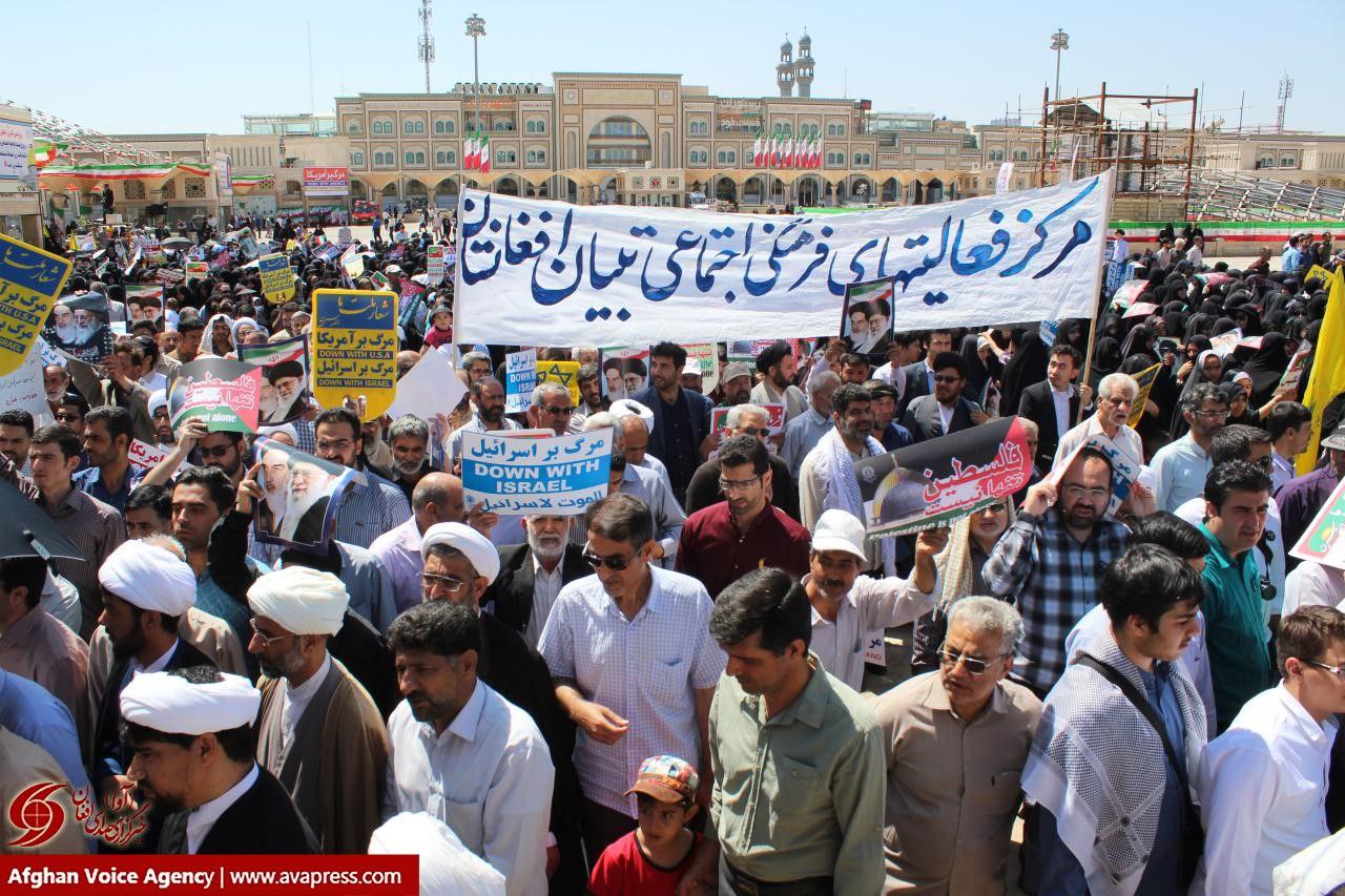 فراخوان مرکز تبیان در قم برای حضور پرشور مهاجرین در راهپیمایی روز قدس/ فلسطین سنگردار مبارزه با صهیونیسم است