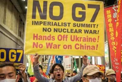 Hundreds protest imperialist summit