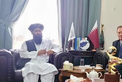 Afghan Embassoder Meets British Charge d’Affaires for Afghanistan in Qatar