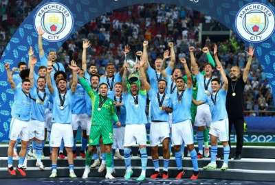 Manchester City won the European Super Cup for the first time