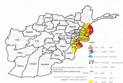د هوا پېژندنې ادارې د هېواد په ۹ ولایتونو کې د باران او سېلابونو د راتلو خبرداری ورکړی