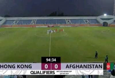 A goalless draw of the national under-23 football team against Hong Kong