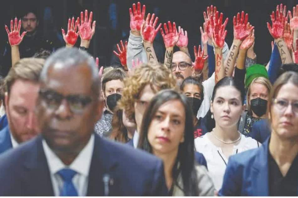 Red hands raised in Congress as US seeks more funds for wars