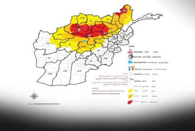 احتمال بارش برف و باران شدید در ۱۸ ولایت کشور وجود دارد