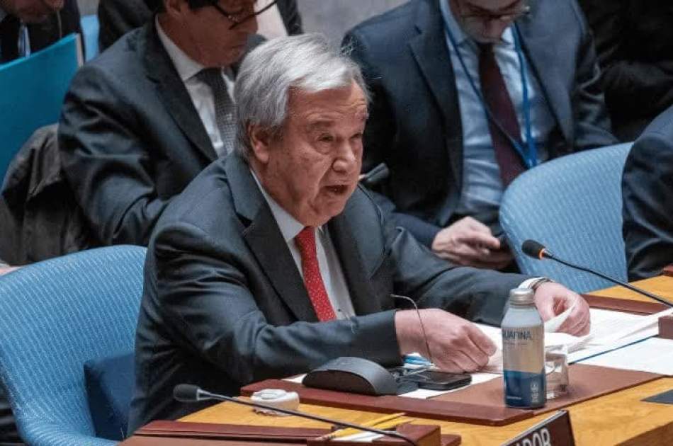 UN chief urges world to reject refusal of two states