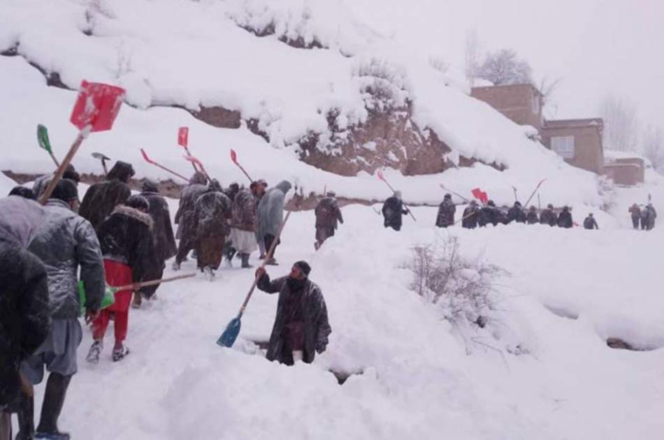 بارش سنگین برف خسارات مالی در پنجشیر برجای گذاشت