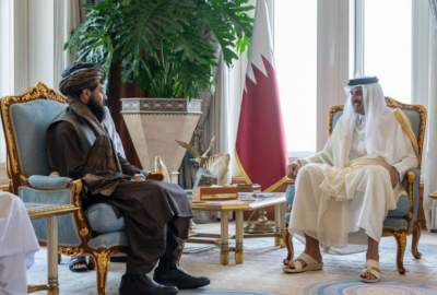 سرپرست وزارت دفاع در دیدار با امیر قطر از نقش این کشور در «پایان اشغال افغانستان» قدردانی کرد