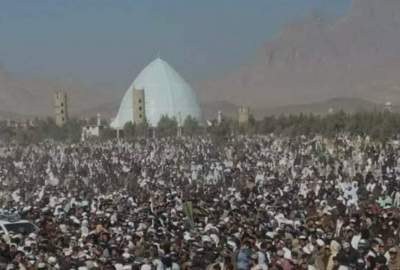 اقامه نماز عید فطر از سوی رهبر امارت اسلامی در ولایت قندهار