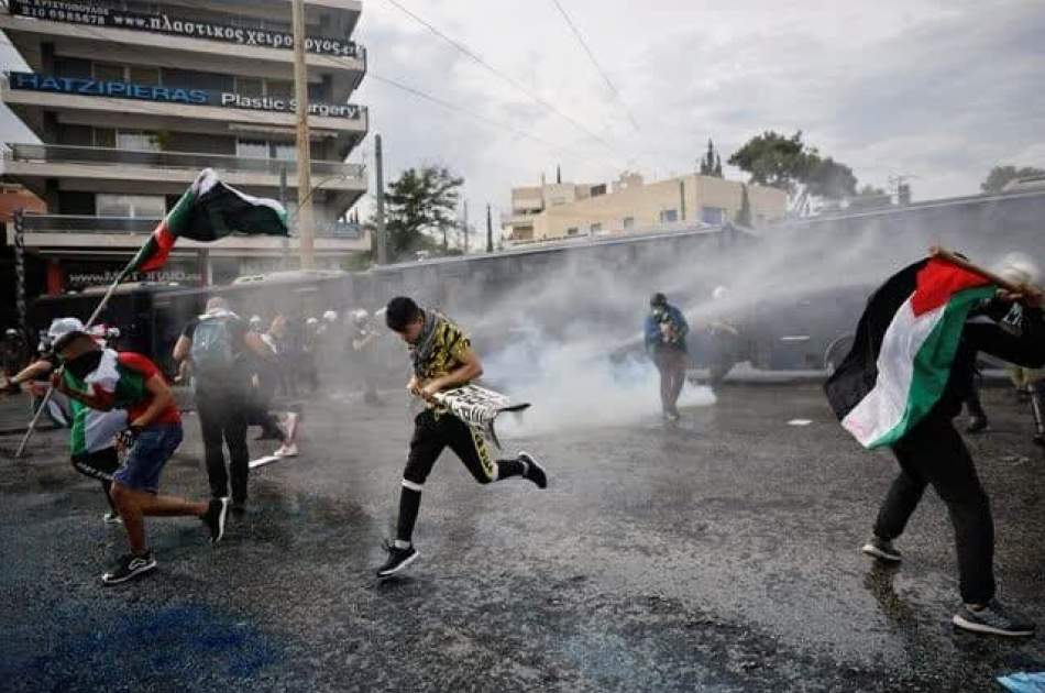 Greek police clash with pro-Palestine protesters in Athens