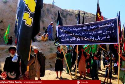 گزارش تصویری/ پیاده روی و تجمع گسترده محبین اهلبیت (ع) در روز 13 محرم در حرم امام زاده یحیی (ع) مرکز ولایت سرپل  