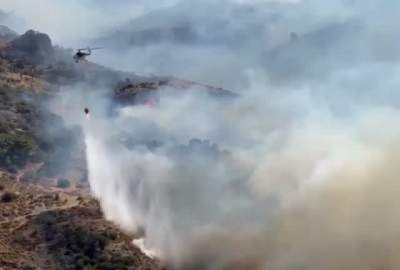 Firefighters battle to contain three wildfires in western Turkey