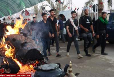 Video/ "Chadaba" waiting for the arrival of Afghan and Pakistani Arbaeen pilgrims