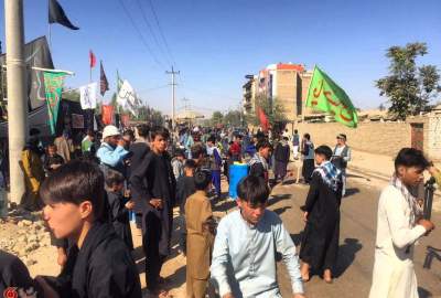 The procession and the huge gathering of mourners of Imam Hossein (AS) in the shrine of Imam Zadeh Yahya (AS) in the center of Sarpul Province in Arbaeen Hosseini  <img src="https://cdn.avapress.net/images/picture_icon.png" width="16" height="16" border="0" align="top">